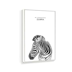 Framed Canvas Wall Art for Living Room, Bedroom Zebra Canvas Prints for Home Decoration Ready to Hanging - 16x24 inches