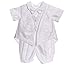 Baby Boy Baptism Outfit - White Classic Christening 5pc Set (Medium (9-12M)