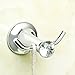 Alise G2110 Bathroom Double Robe Hook with Crystal Decoration Head Wall Mount,Stainless Steel Polished Chrome