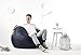 Big Joe Lenox Fuf Foam Filled Bean Bag, Medium, Cobalt -