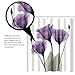 Amagical Lotus Decor Shower Curtain Lotus Flower Pattern Decorative Design Fabric Bathroom Decor Set with Hooks 72 x 72 in (Purple)