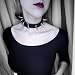 Rivet Leather Choker,Haluoo Women Men Gothic Punk Adjustable Pu Leather Spiked Necklace,Spike Studded Rock Biker Wide Strip Leather Collar Necklace ,Rivets Spiked Accent Leather Choker (Black)thumb 4