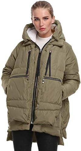 FADSHOW Women's Winter Down Jackets Long Down Coats Warm Parka with Hood