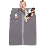 SereneLife Portable Infrared Home Spa | One Person Sauna | with Heating Foot Pad and Portable Chair