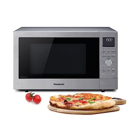 Panasonic NN-CD58JSGPG Slimline-Kombi-Mikrowellenherd mit Grill, Drehteller aus Glas, 27 l, 1000 W, 40/100–220 °C, 29 automatische Programme, Auftauen