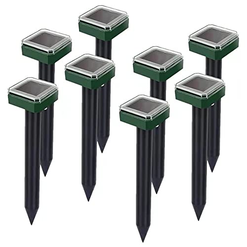 Mole Repellent Solar Powered Solar Animal Repeller Stakes for Gopher