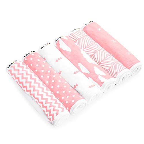 Burp Cloths for Baby Girl Ultra Absorbent Burping Rags Anti Shrink