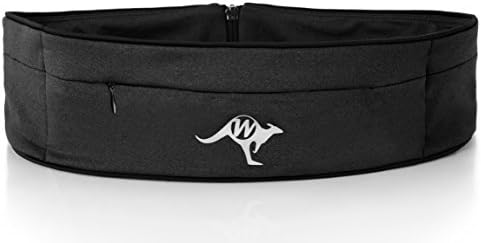 Running Belt &amp; Fitness Waist Pack - Hidden Travel Wallet And Zipper Money Pouch - Workout Fanny Pack for Men &amp; Women - WallaBelt Sports - S