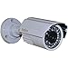 CCTV Camera(White) Day Night 24 Infrared Leds Wide Angle 2.8mm 1000tvl Cmos with Ir-cut Bullet Security Camera Cctv Home Surveillance Outdoor Ir Bullet with Bonus Power Supply