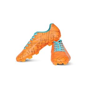 Vector X Chaser Football Shoes (Orange-Black-Firozi)