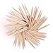 KINGMAS 100 Pcs Orange Wood Nail Sticks, Double Sided Cuticle Pusher, Multi Functional Nail Remover Cleaning Tool, Can also be used as Eye Brow Wooden Wax Sticks