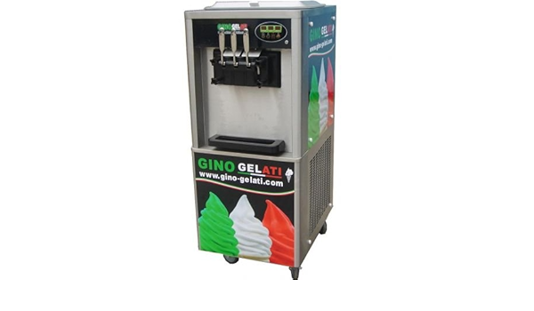 Gino Gelati Stand dispositivo Soft Heladera con platillos ...