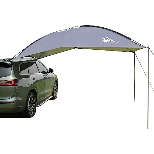HREFEU SUV Tailgate Shade Awning Tent with Portable Waterproof