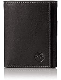 Timberland Mens Leather Trifold Wallet With ID Window