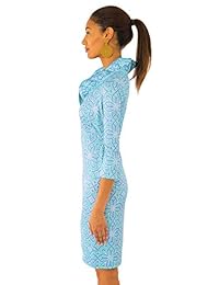 Gretchen Scott - Vestido de manga corta con cuello de rubor - Piazza