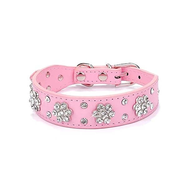 Cute Rhinestone Flower Studded Collar