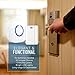 Hands-Free Door Chime or Window Alert with Magnetic Sensors, Activates When Door or Window is Opened, Door Open Chime or Window Alert, 1 Door Sensor + 1 Plug-in Receiver