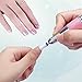 Belle 3/32 inches Ceramic Large Barrel Nail Drill Bit Medium Grit White Manicure Drill Bit Handpiece Top