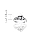 Small Sterling Silver Detailed Rose Flower Ring Size 6(Sizes 3,4,5,6,7,8,9,10,11,12)