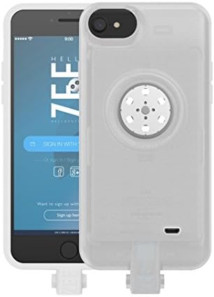 HelloZEE Battery case iPhone 6/6s/7- Built-In 128GB Memory+Battery 2600mAh+Wireless Charging+Led light - CLEAR (Apple Certified)
