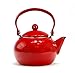 Reston Lloyd Enamel Teakettle Non-Whistling, 2 Quart, Red