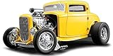 1932 Ford Blown 3 Window Deuces Wild Yellow Limited Edition to 960 Pieces Worldwide 1/18 Diecast Model Car by ACME A1805015