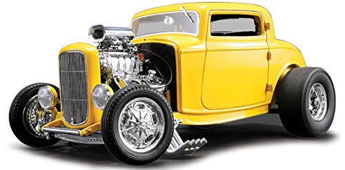 1932 Ford Blown 3 Window Deuces Wild Yellow Limited Edition to 960 Pieces Worldwide 1/18 Diecast Model Car by ACME A1805015