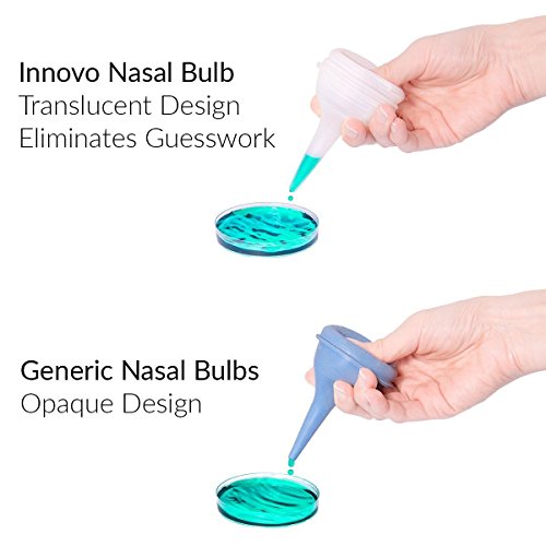 Innovo Hospital Grade Silicone Twister Bulb Baby Nasal Aspirator, Snot Sucker and Mucus Sucker, Non-Toxic Nasal Bulb, Cleanable and Reusable Ear Syringe - Thumbnail 3