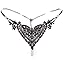 Ru Sweet Women's Open Crotch Lingerie Panty with Imitation Pearl Thong Black