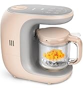 Baby Food Maker, Baby Food Processor Blender Grinder Steamer Cooks Blends Healthy Homemade Baby F...