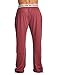 Balanced Tech Men's Solid Cotton Knit Pajama Lounge Pants - Burgundy Heather Grey - Medium