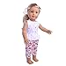 Livoty Doll Clothes Outfit Set T-Shirt Pants Set for 18 Inch American Toy Girl Doll Clothes Accessory Girl Toy (ZRJ81012106)
