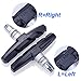 Awpeye V Bike Brake Pads, 4 Pairs 8PCS Bicycle Brake Pad Replacement Set 70mm with 2colors (Black & Blue)thumb 3