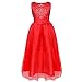 YiZYiF Kids Girl's Sequined Wedding Dress Bridesmaid Formal Birthday Party Gowns