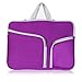 Evershop Zipper Briefcase Handbag Sleeve Bag Cover Case for MacBook Air & PRO 11 inch & Universal Laptop Netbook 11 inch (Purple)