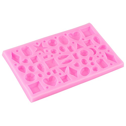 Mujiang Diamond Gems Assorted Craft Polymer Clay Resin Silicone Casting Molds