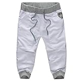 Meilaier Mens Sports Athletic Pants Jogger Joggin Shorts Capris Beach Shorts Black