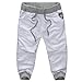 Meilaier Mens Sports Athletic Pants Jogger Joggin Shorts Capris Beach Shorts Black