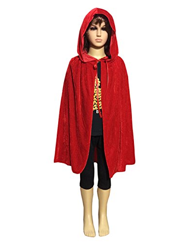 Penta Angel Magic Halloween Christmas Party Vampire Dracula Hooded Cloak Fancy Cosplay Dress Costume Cape for Children (45