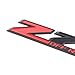 2Pack Z71 Emblem Z71 Off Road Decal Badge for Chevy Silverado Colorado GMC Sierra (Red+Matte Black)