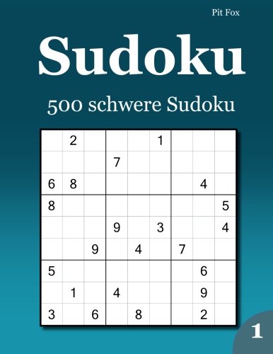 Sudoku 500 Schwere Sudoku 1 Amazon De Fox Pit Bucher