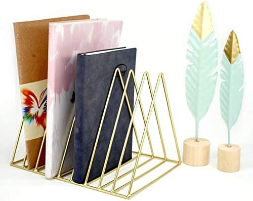 Solid 9 Grid File Storage Book Shelf Bookbends Desktop Nordic Wrought Iron File Holder Office Desk Storage Book Stand Organizer 1 Piece Black Color