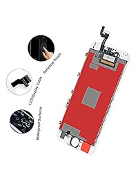 Compatible con pantalla de repuesto para iPhone 6S de 4,7 pulgadas, pantalla LCD de color blanco con digitalizador de pantalla táctil 3D, montaje completo, incluye kit de herramientas de reparación (idioma español no garantizado), instrucciones (idioma es