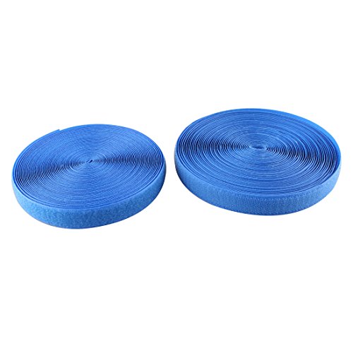 0.78 Inch (20mm) width Sew on Hook and Loop, 10M (10.9 Yards) (Blue)