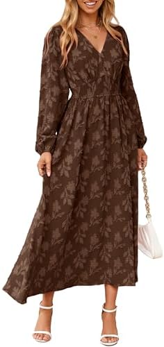 exaggerated sleeve wrap bias maxi dress in brown floral print ASOS exaggerated Sleeve Wrap Bias Maxi Dress in Orange