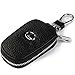 car Key Chain Keychain,Genuine Leather Car Smart Key caseKey Chain Keychain Holder Metal Hook and Keyring Zipper Bag for Remote Key Fob (Lexus)