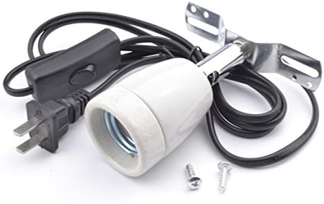 Reptile Heat Lamp Light Holder Habitat Lighting Adjustable Stand Ceramic Clamp for Chicken Brooder Basking