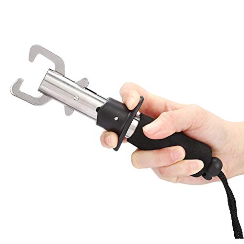 Edelstahl Kleiner Kontrollgriff Gerader Griff Angelwerkzeug Angelzange Angelgriff zum Angeln mit Feder – Bild 4