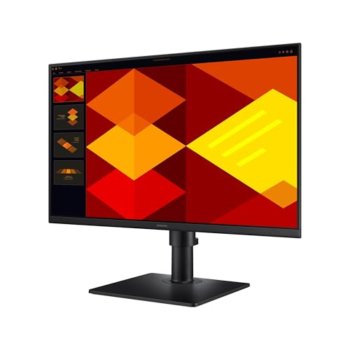 Monitor empresarial Samsung sin bordes de 24" (S40GD) con panel IPS, frecuencia de actualización de 100 Hz, modo de protección ocular, diseño ergonómico, modo de imagen de juego, LS24D402GANXGO, 3 años de garantía