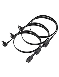 Cable Matters - Cable SATA III (ángulo recto, 90 grados, 6,0 Gbps, 3 unidades) 18 pulgadas